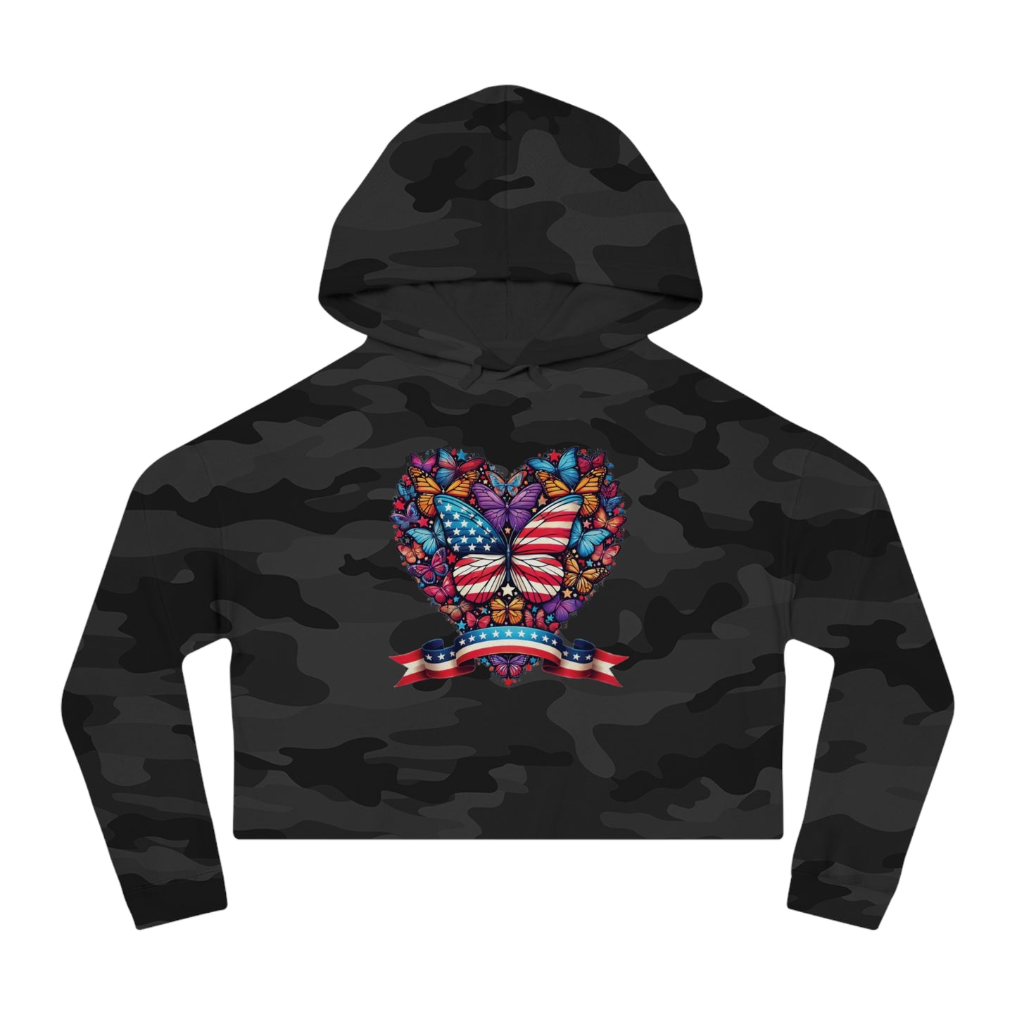 Women’s Cropped Butterfly's Heartland Hooded Sweatshirt