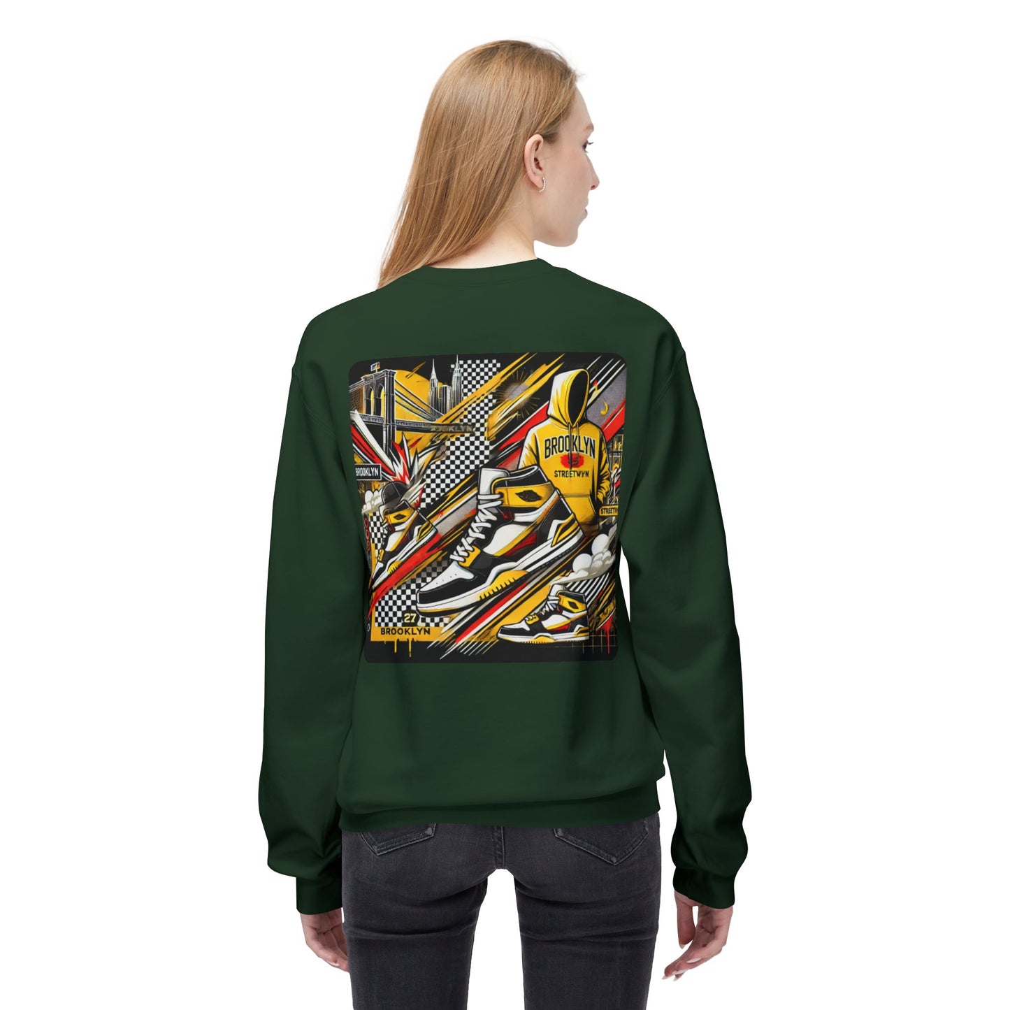 Ok Brooklyn Unisex Midweight Softstyle Fleece Crewneck Sweatshirt