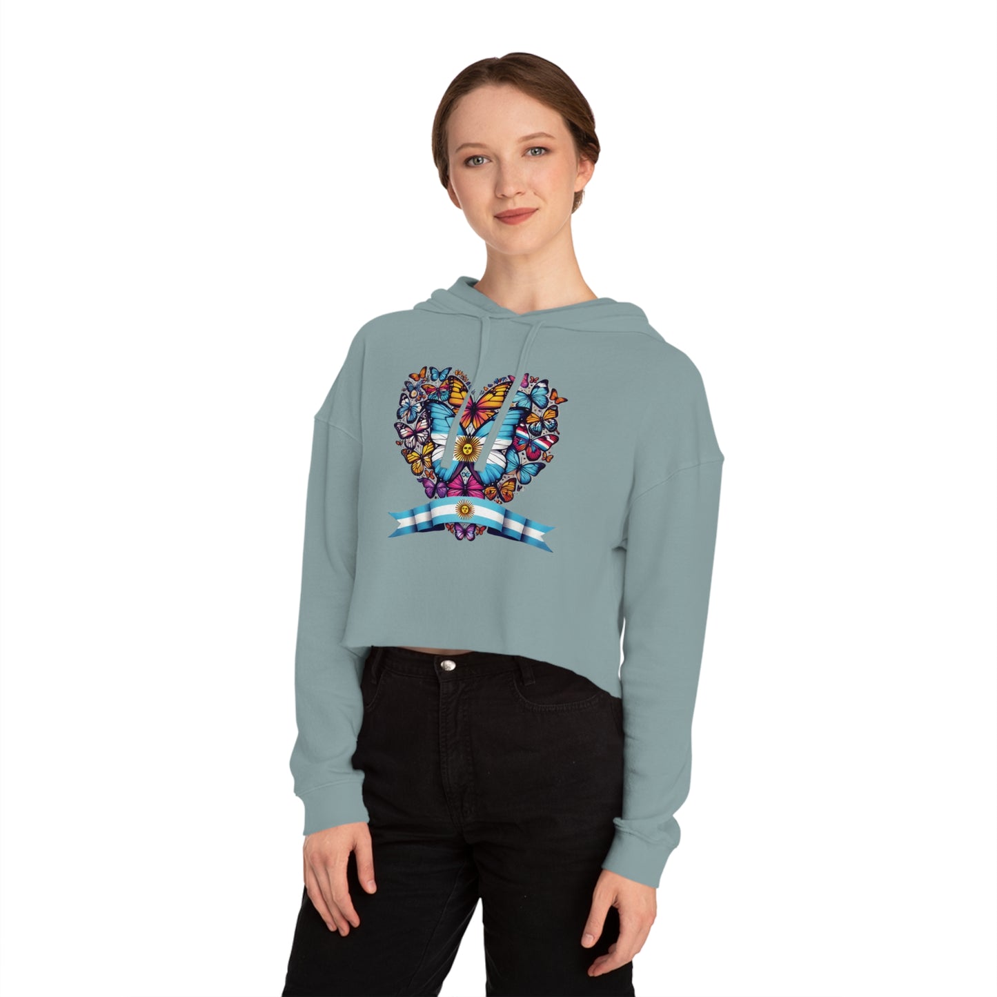 Women’s Cropped Butterfly's Heartland Hooded Sweatshirt