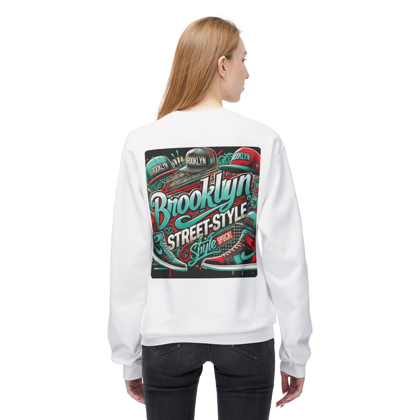 Ok Brooklyn's Unisex Midweight Softstyle Fleece Crewneck Sweatshirt