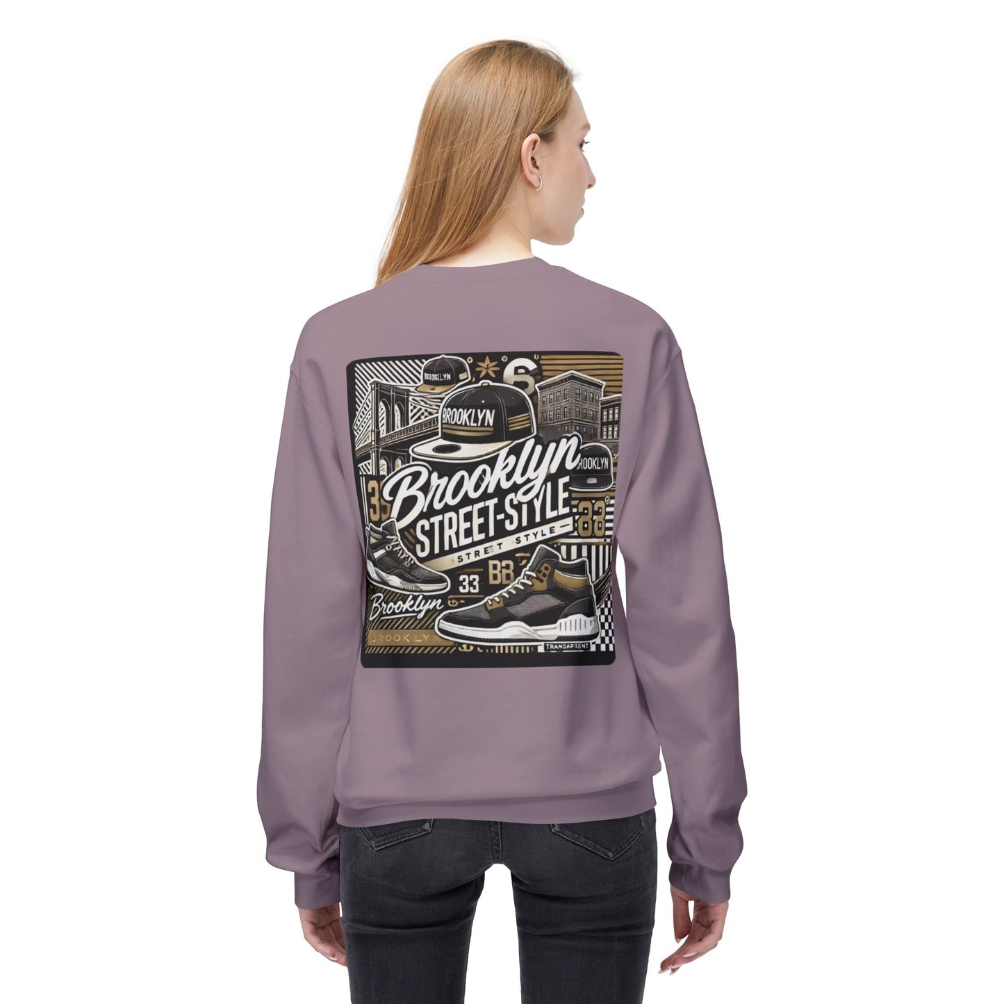 Ok Brooklyn's Unisex Midweight Softstyle Fleece Crewneck Sweatshirt