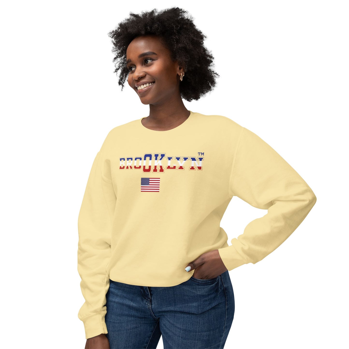 USA Unisex Lightweight Crewneck Sweatshirt