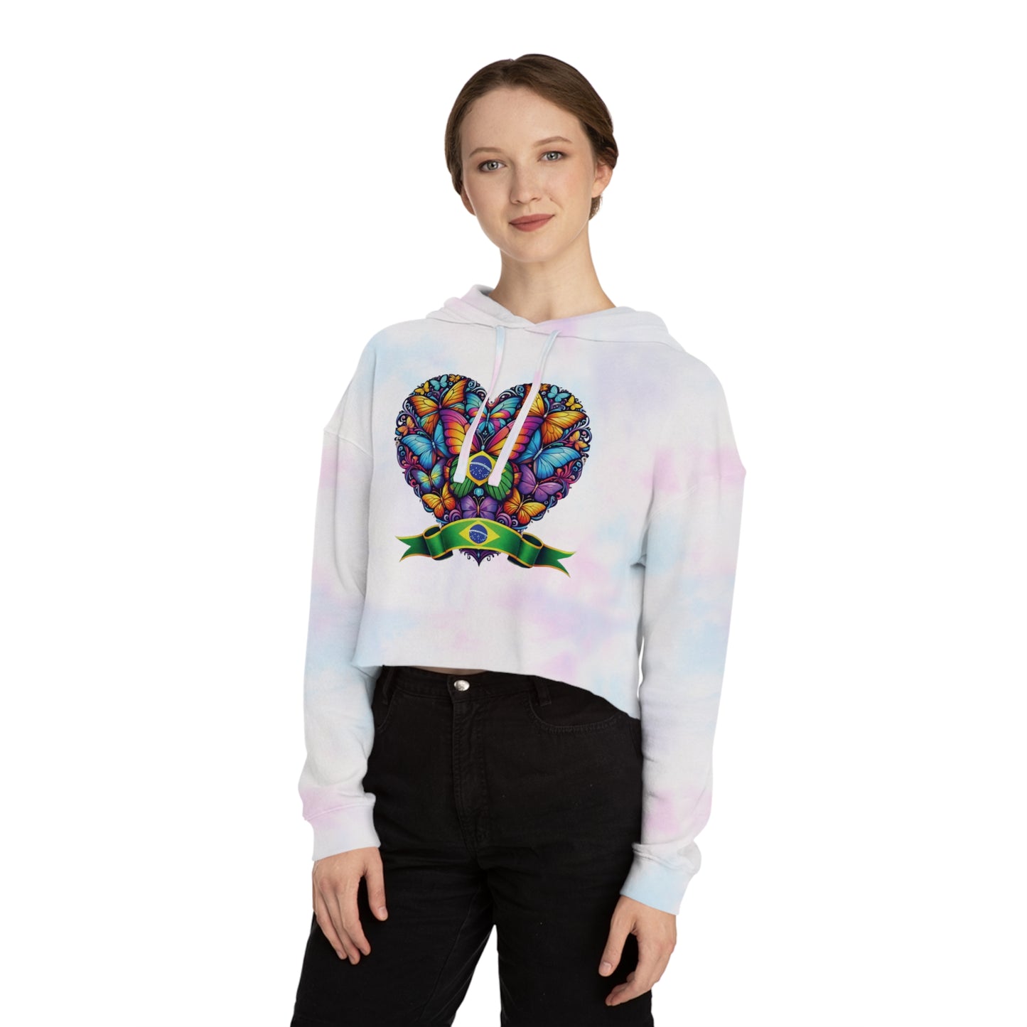 Women’s Cropped Butterfly's Heartland Hooded Sweatshirt