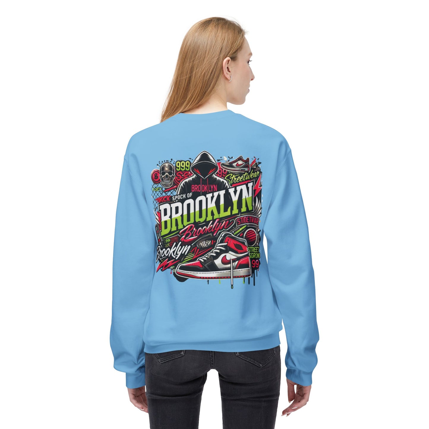 Ok Brooklyn's Unisex Midweight Softstyle Fleece Crewneck Sweatshirt