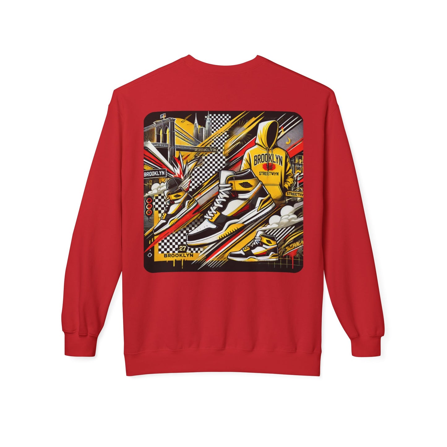Ok Brooklyn Unisex Midweight Softstyle Fleece Crewneck Sweatshirt