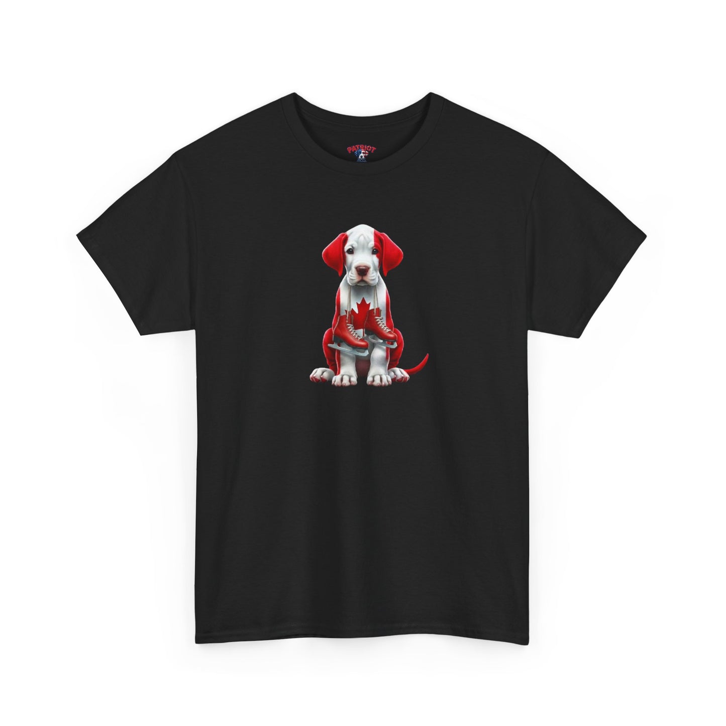 Patriotic Puppy Tee — Canadian Flag Dog Graphic T-Shirt