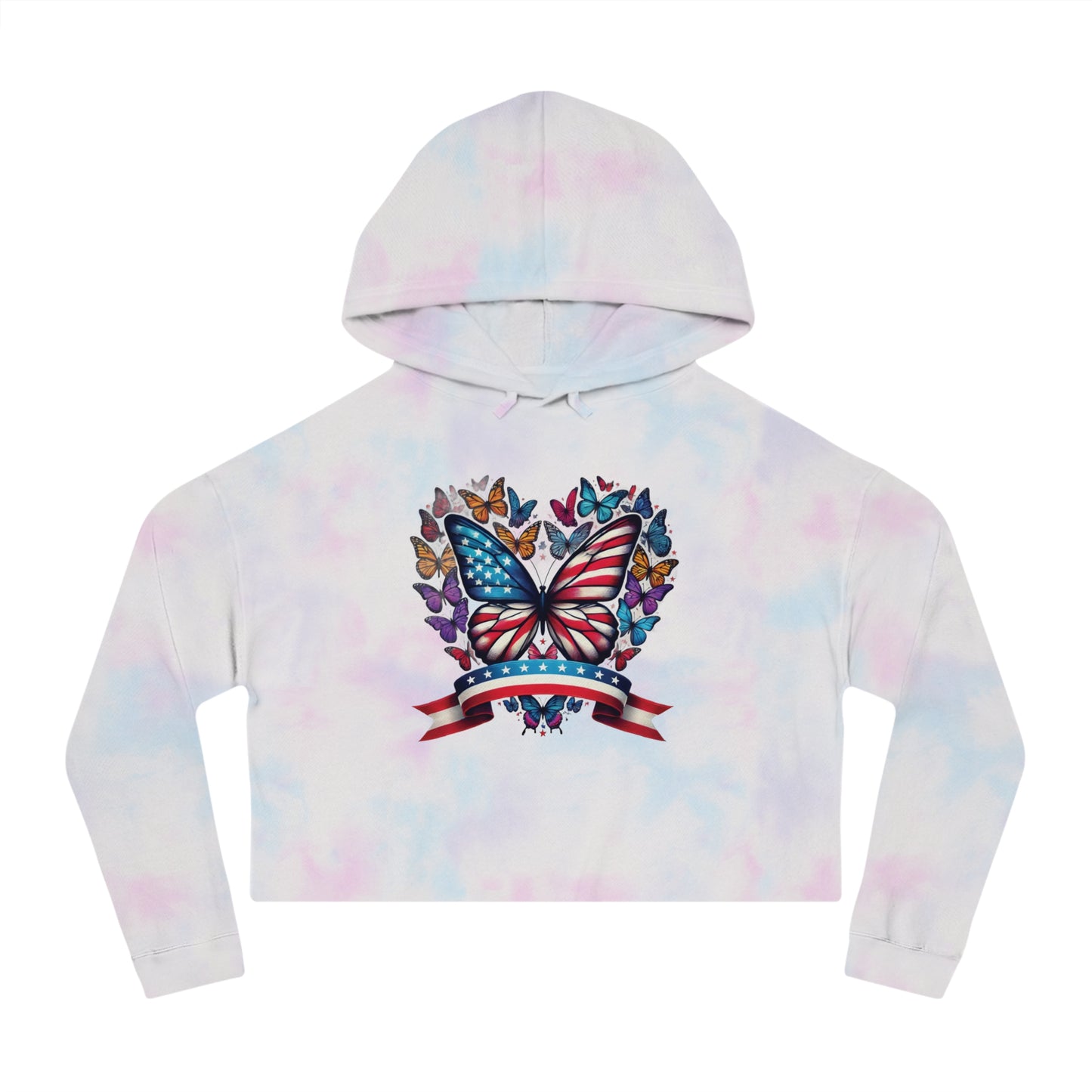 Women’s Cropped Butterfly's Heartland Hooded Sweatshirt