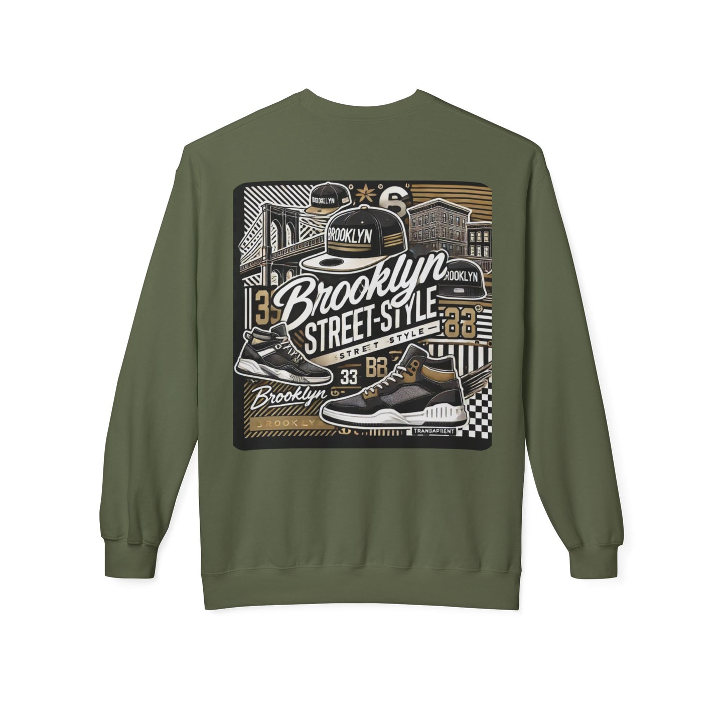 Ok Brooklyn's Unisex Midweight Softstyle Fleece Crewneck Sweatshirt