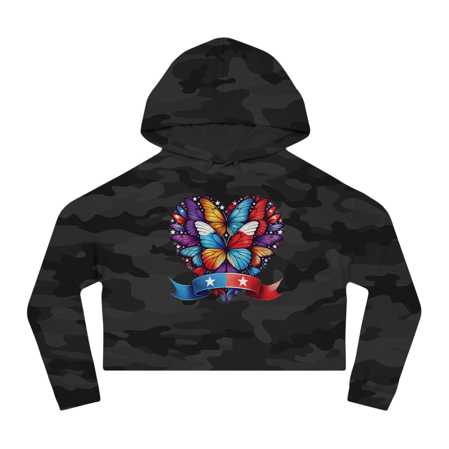 Women’s Cropped Butterfly's Heartland Hooded Sweatshirt