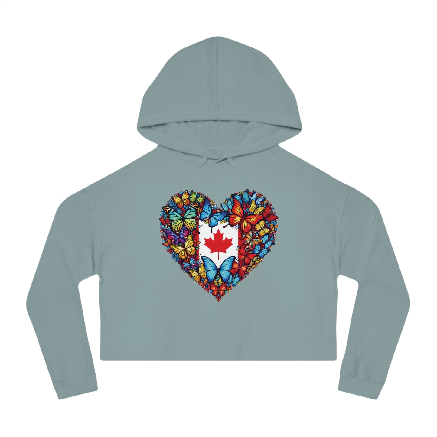 Women’s Cropped Butterfly's Heartland Hooded Sweatshirt
