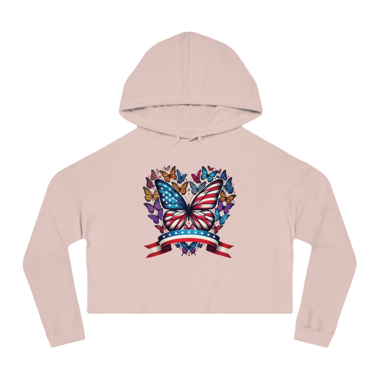 Women’s Cropped Butterfly's Heartland Hooded Sweatshirt