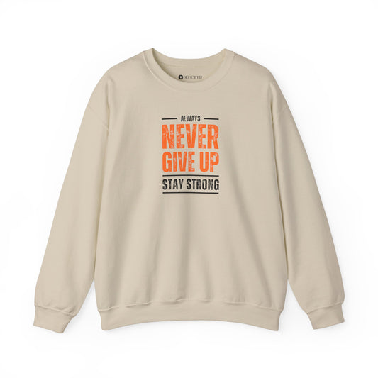 Begetter's Never give Up Unisex Heavy Blend™ Crewneck Sweatshirt