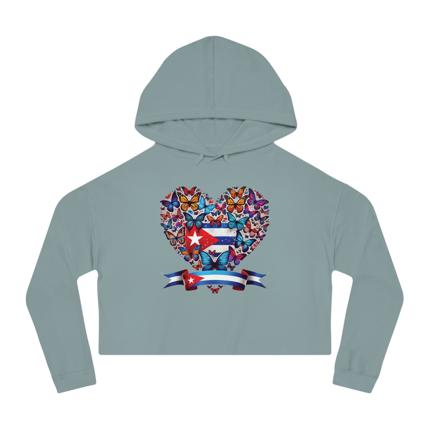 Women’s Cropped Butterfly's Heartland Hooded Sweatshirt