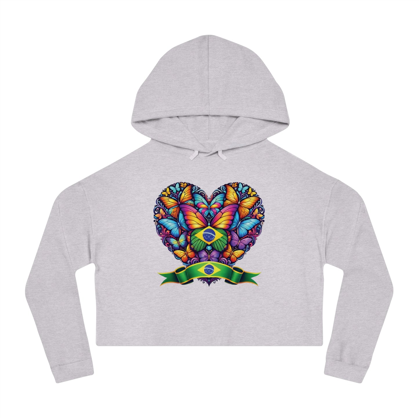 Women’s Cropped Butterfly's Heartland Hooded Sweatshirt