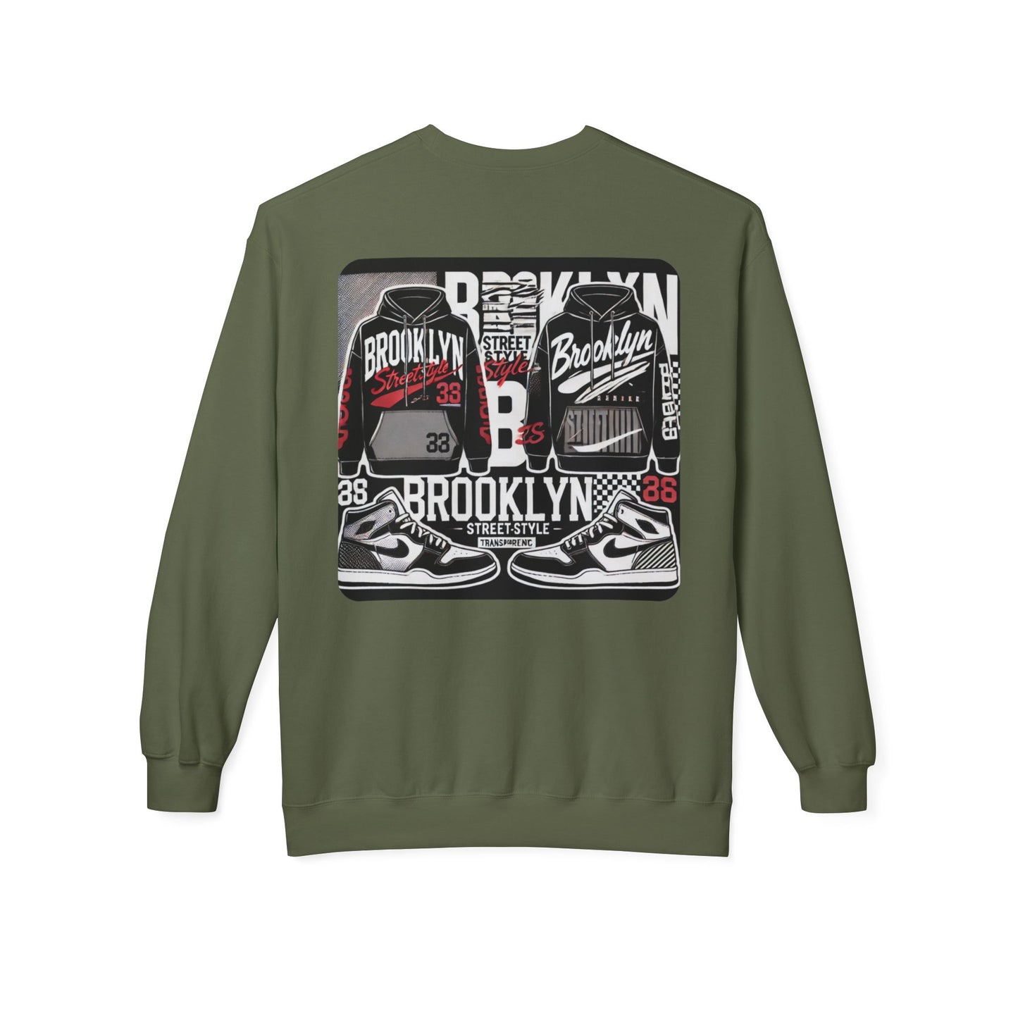 Ok Brooklyn's Unisex Midweight Softstyle Fleece Crewneck Sweatshirt