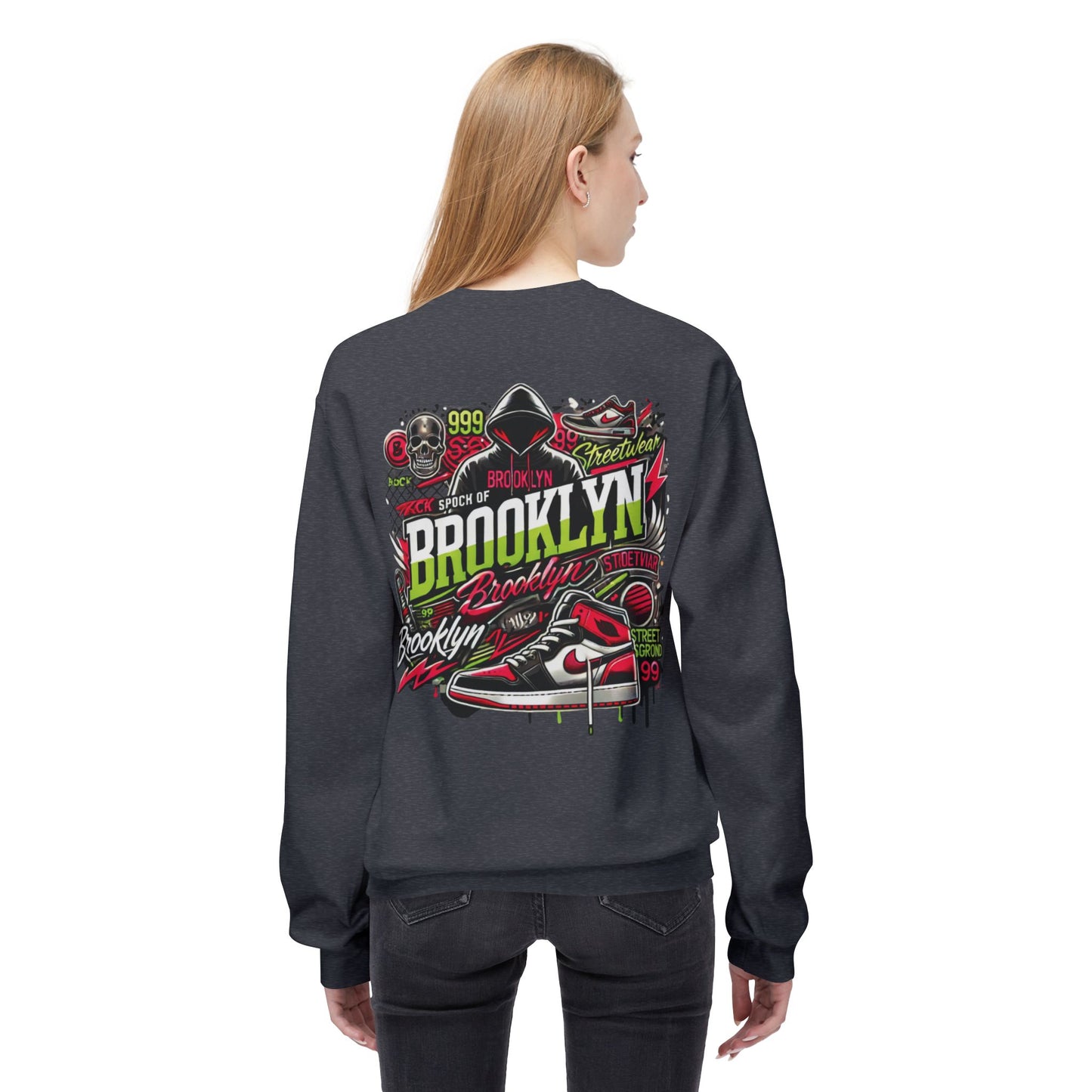 Ok Brooklyn's Unisex Midweight Softstyle Fleece Crewneck Sweatshirt