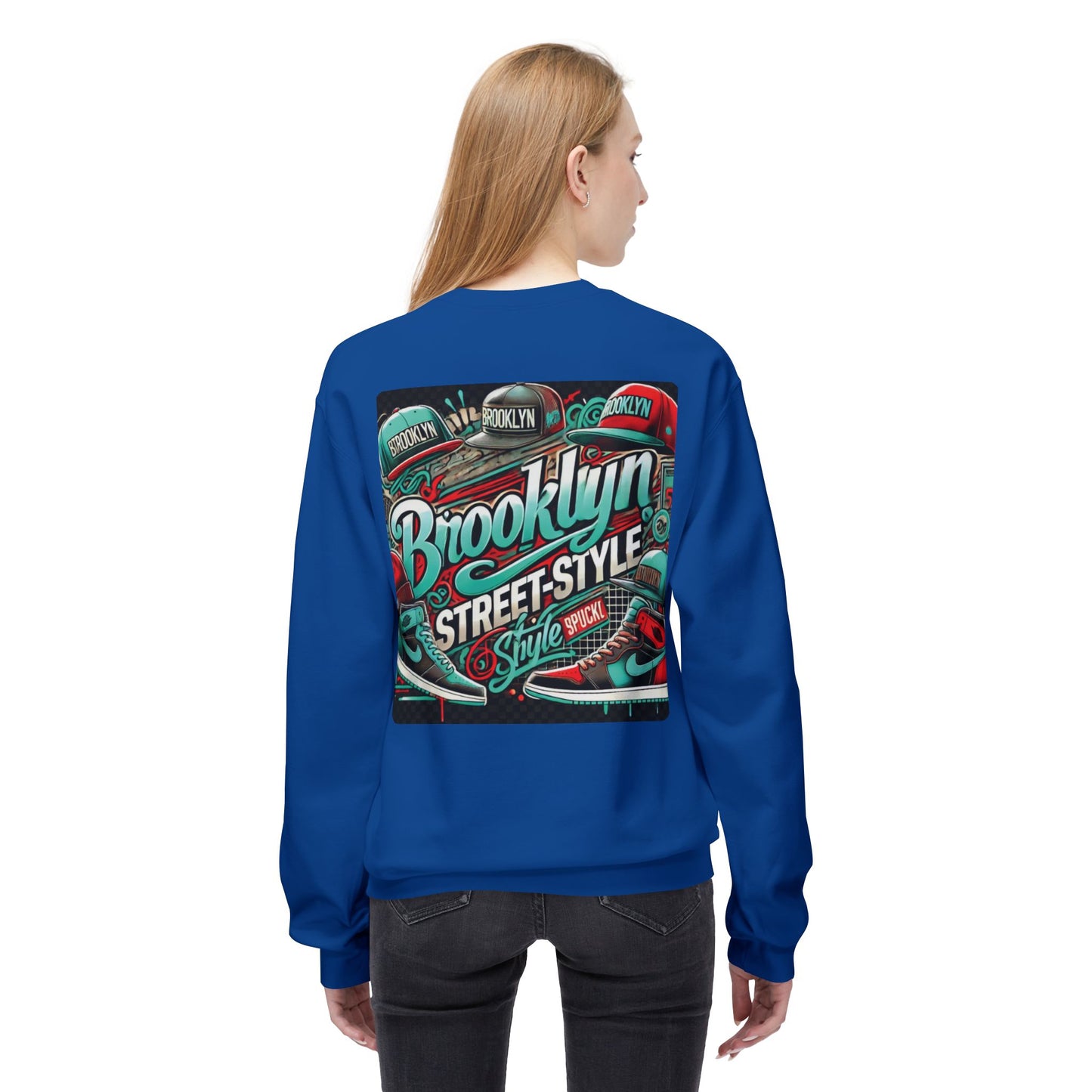 Ok Brooklyn's Unisex Midweight Softstyle Fleece Crewneck Sweatshirt