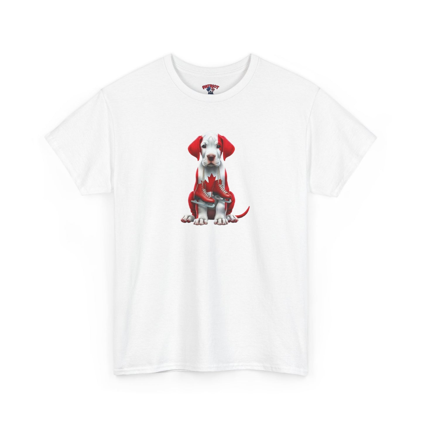 Patriotic Puppy Tee — Canadian Flag Dog Graphic T-Shirt