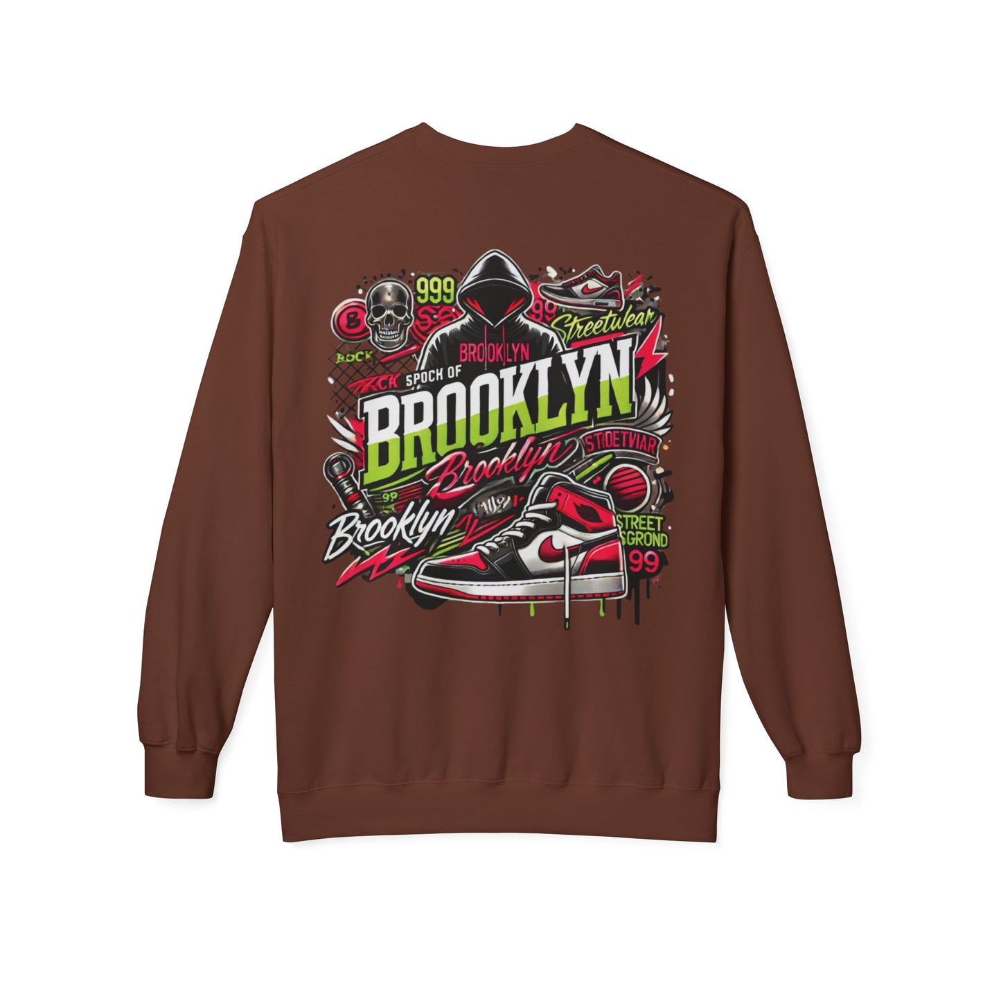 Ok Brooklyn's Unisex Midweight Softstyle Fleece Crewneck Sweatshirt