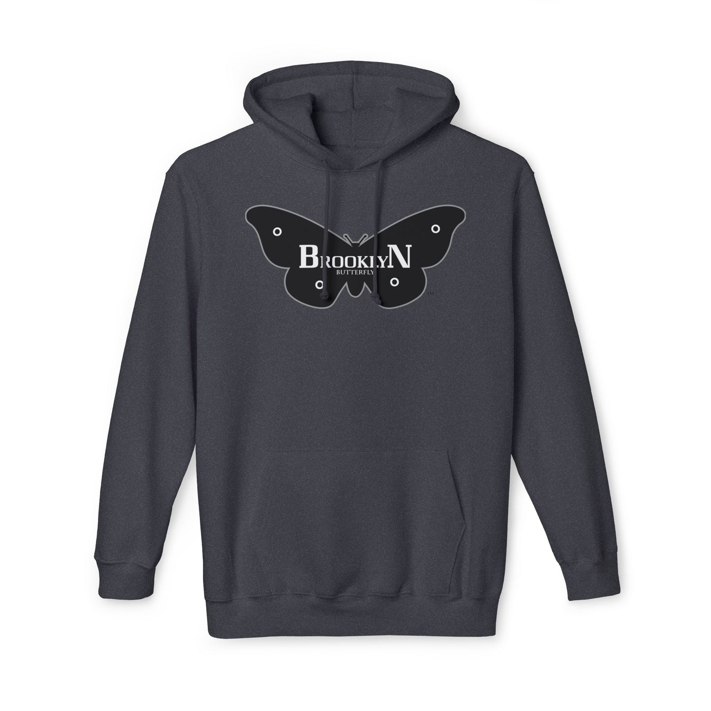 Brooklyn Butterfly Unisex Hooded Sweatshirt, Made in US