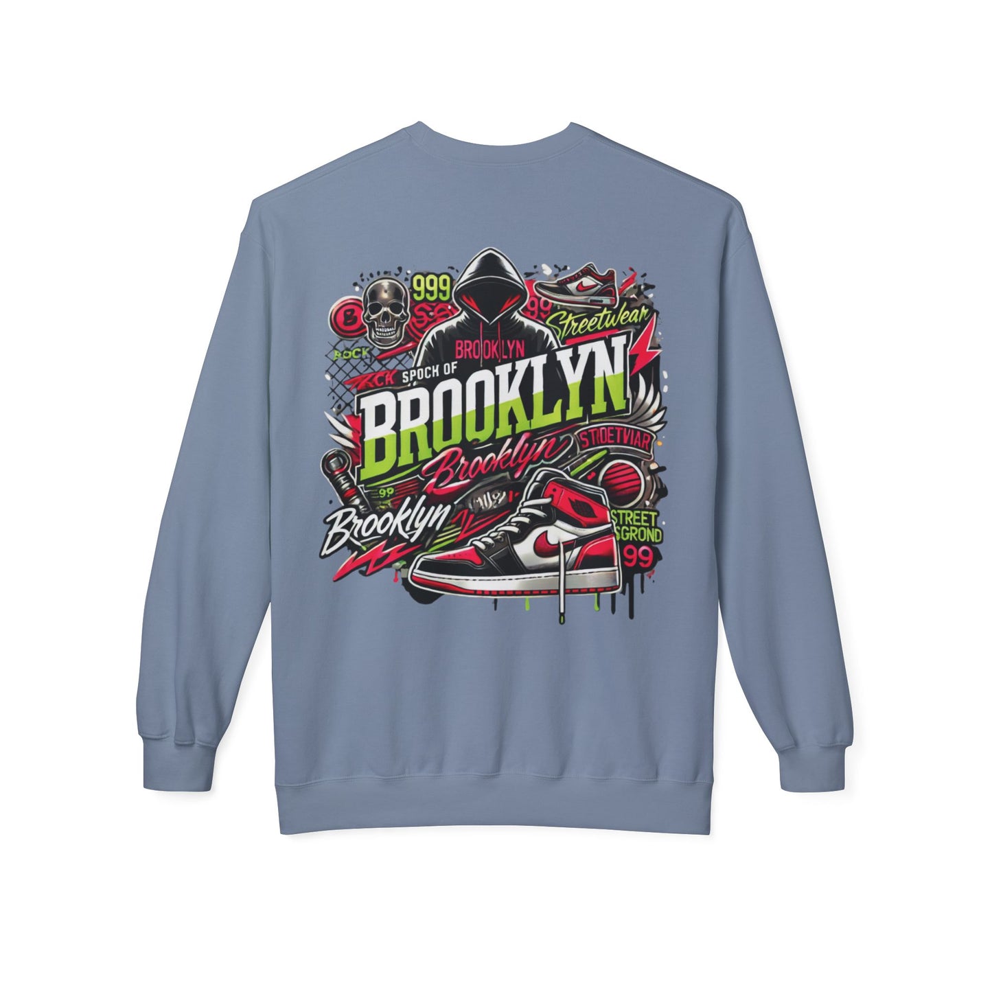 Ok Brooklyn's Unisex Midweight Softstyle Fleece Crewneck Sweatshirt