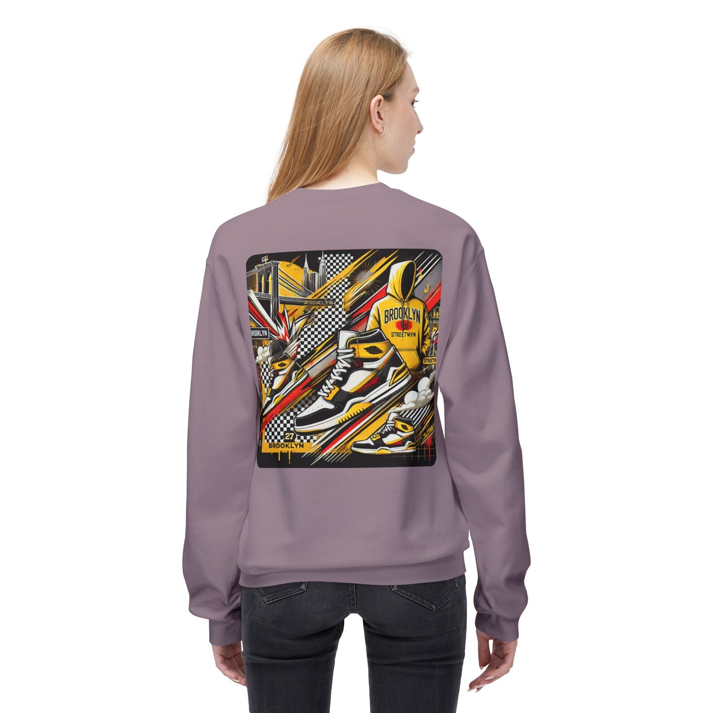 Ok Brooklyn Unisex Midweight Softstyle Fleece Crewneck Sweatshirt