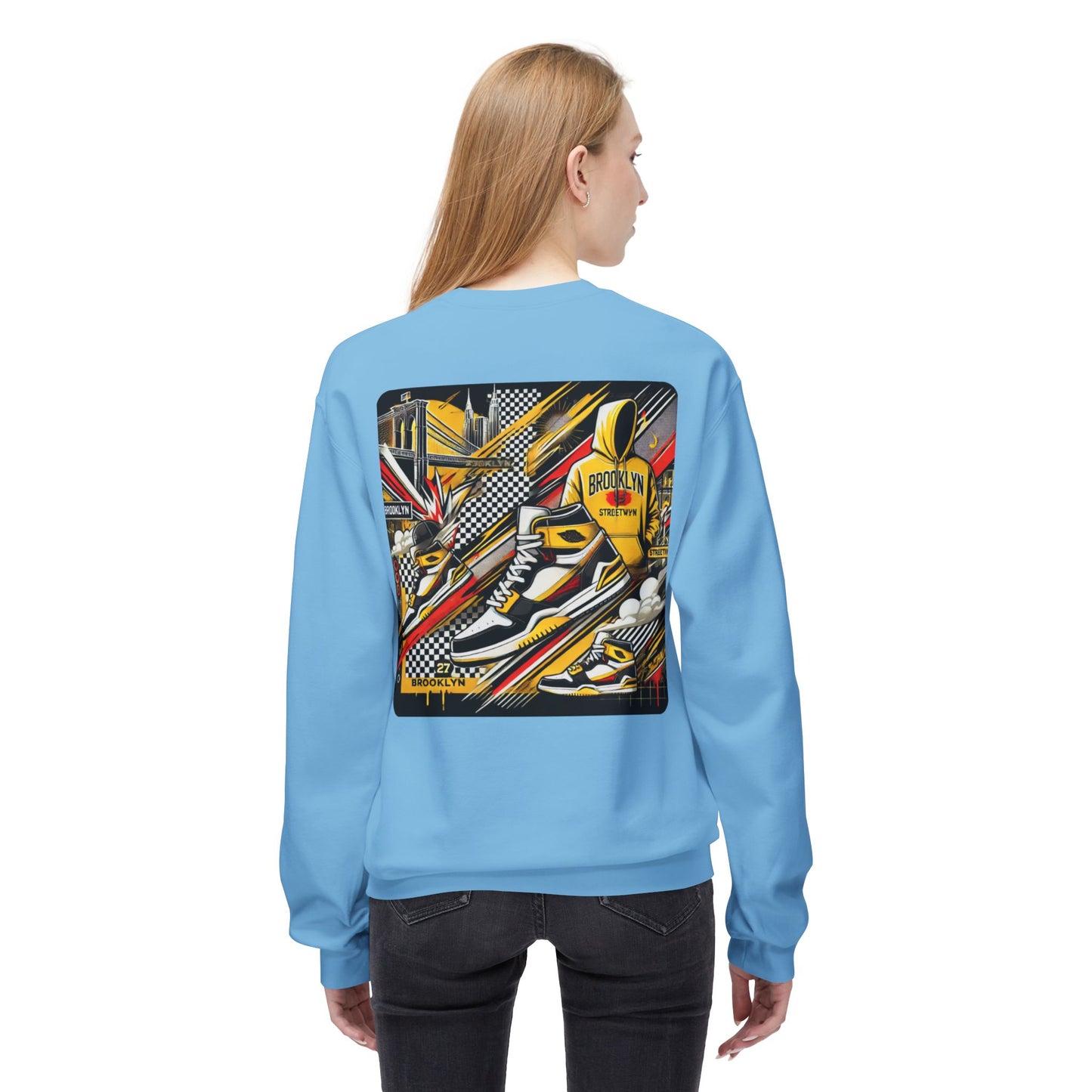 Ok Brooklyn Unisex Midweight Softstyle Fleece Crewneck Sweatshirt