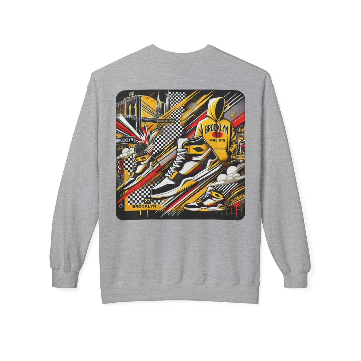 Ok Brooklyn Unisex Midweight Softstyle Fleece Crewneck Sweatshirt