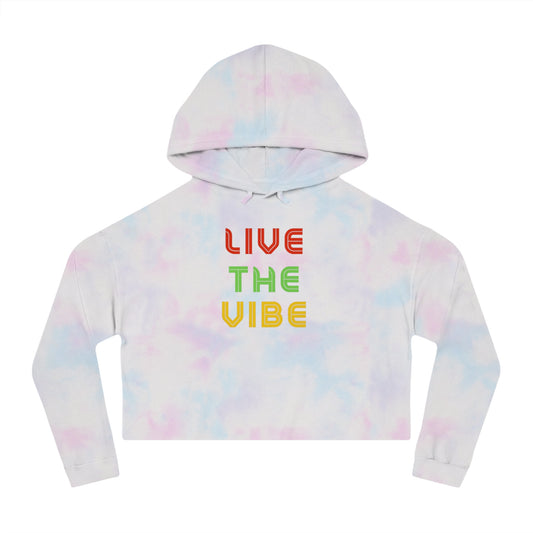 Begetter's Women Cropped Hoodie - Live the Vibe