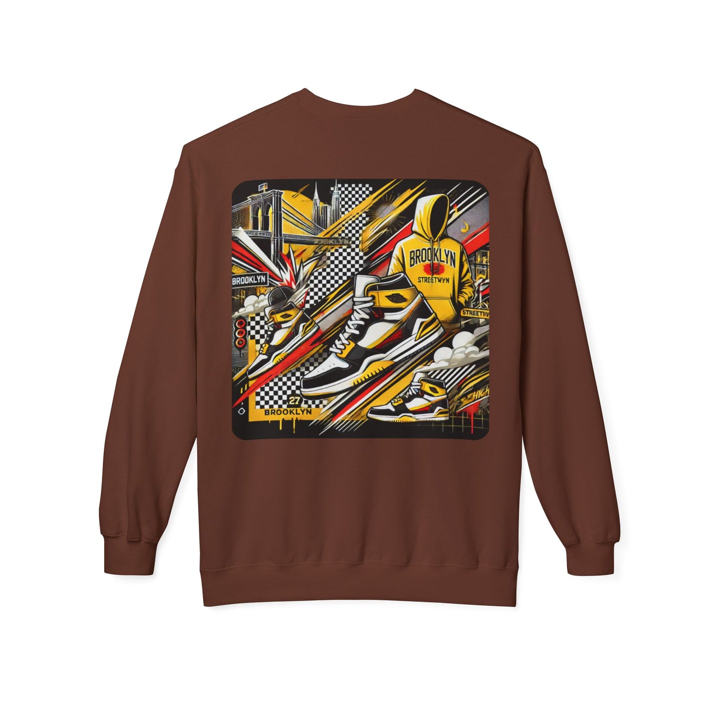 Ok Brooklyn Unisex Midweight Softstyle Fleece Crewneck Sweatshirt