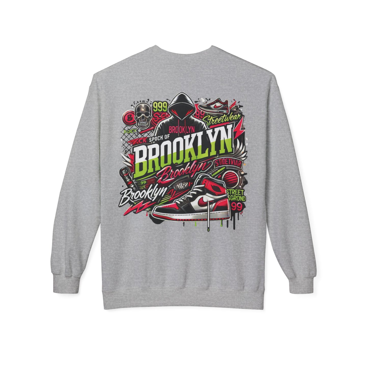 Ok Brooklyn's Unisex Midweight Softstyle Fleece Crewneck Sweatshirt