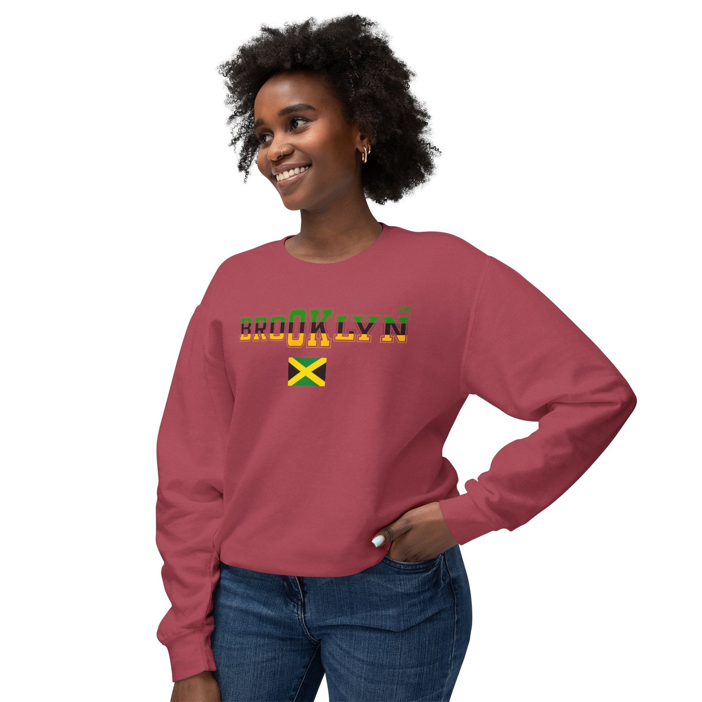 Jamaica Unisex Lightweight Crewneck Sweatshirt