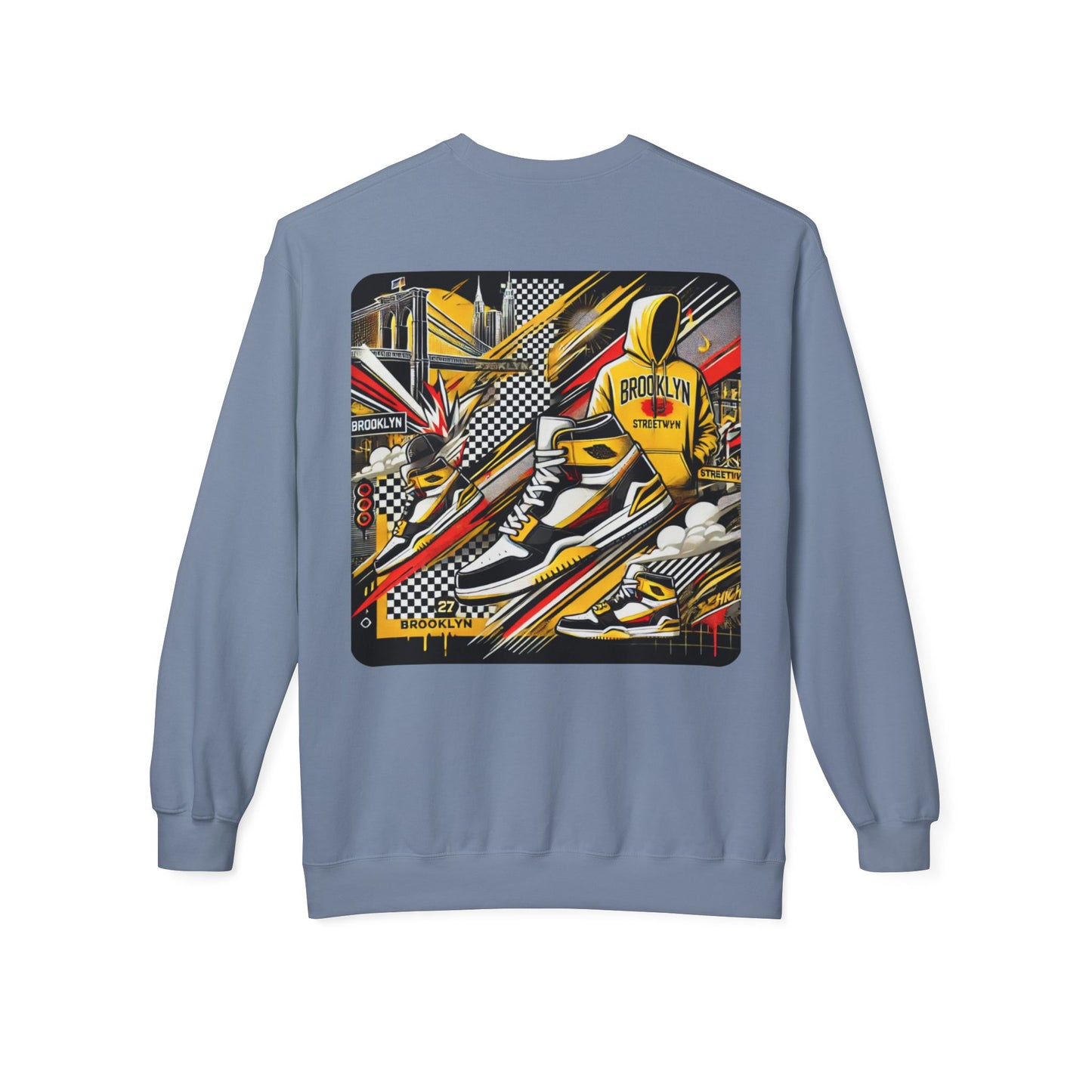 Ok Brooklyn Unisex Midweight Softstyle Fleece Crewneck Sweatshirt