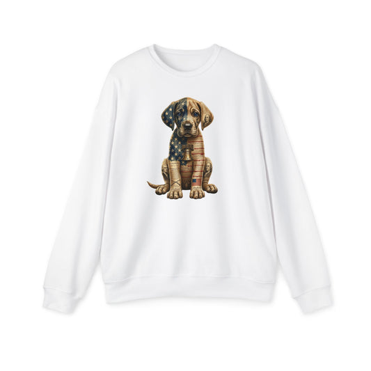 Patriot Puppies's Unisex Drop Shoulder Sweatshirt - USA Liberty Bell