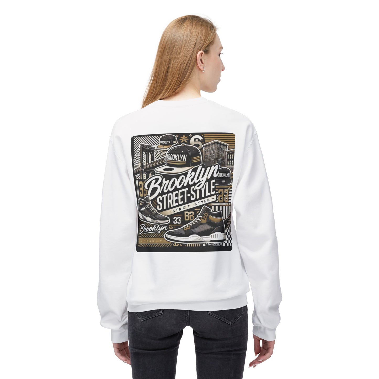 Ok Brooklyn's Unisex Midweight Softstyle Fleece Crewneck Sweatshirt