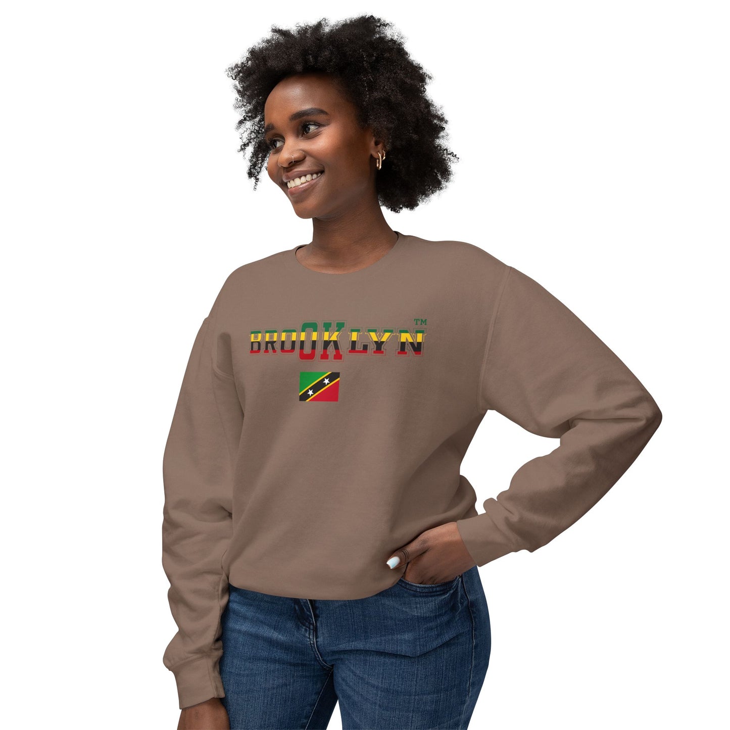 St. Kitts and Nevis Unisex Lightweight Crewneck Sweatshirt