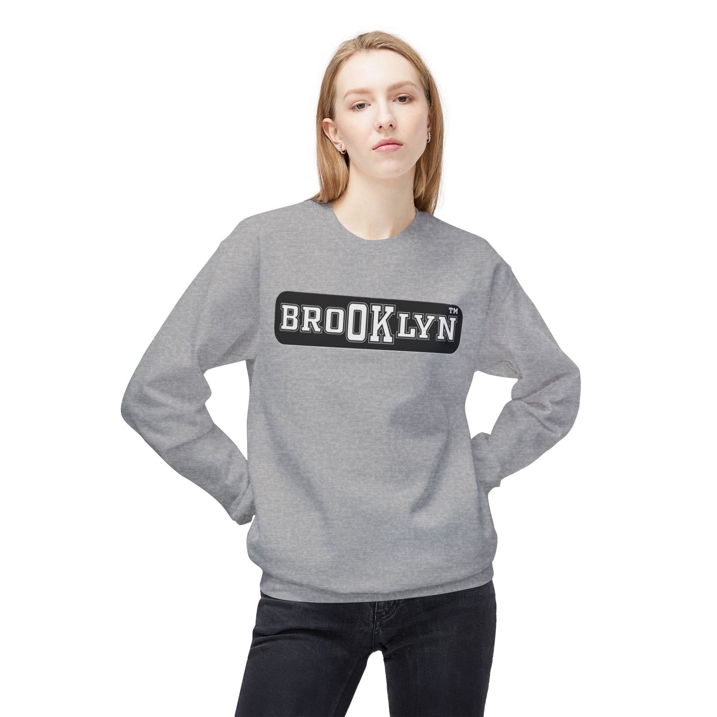 Ok Brooklyn Unisex Midweight Softstyle Fleece Crewneck Sweatshirt