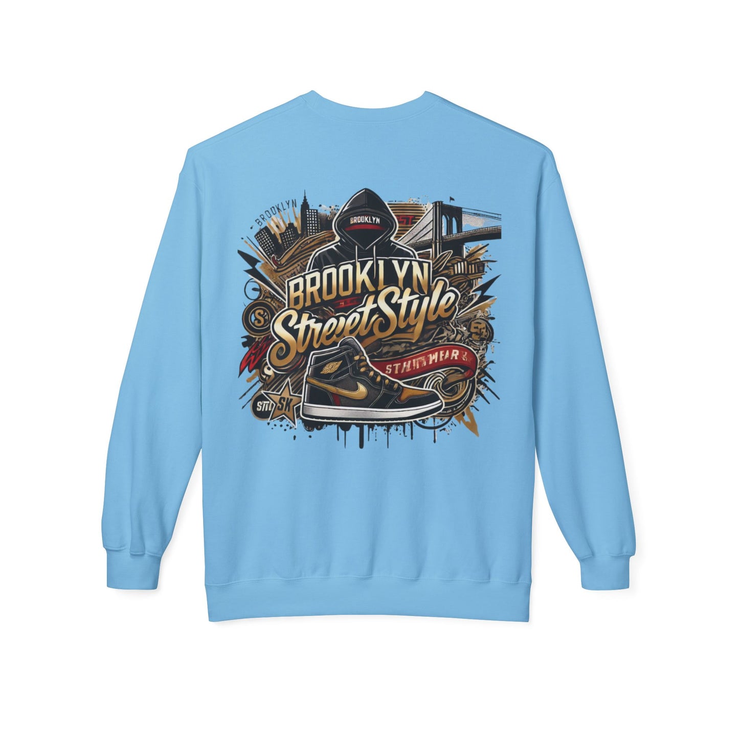 Ok Brooklyn's Unisex Midweight Softstyle Fleece Crewneck Sweatshirt