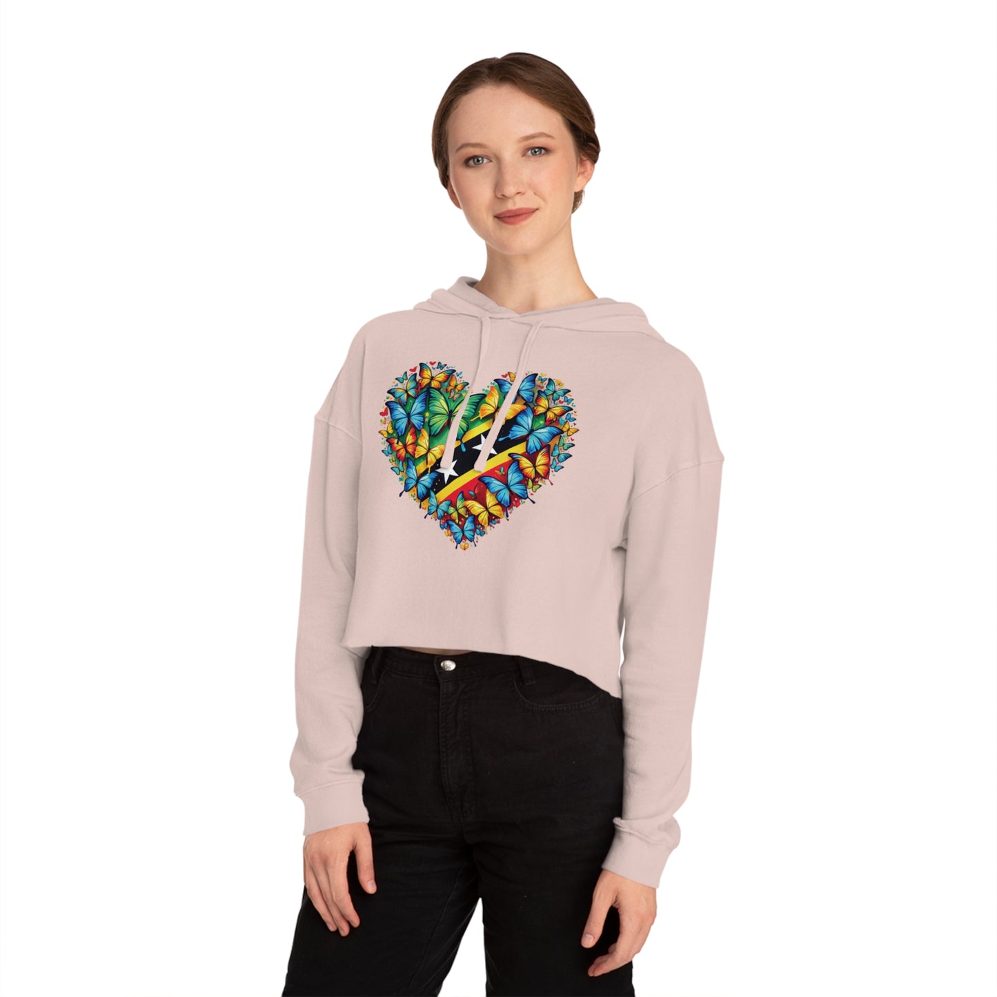 Women’s Cropped Butterfly's Heartland Hooded Sweatshirt
