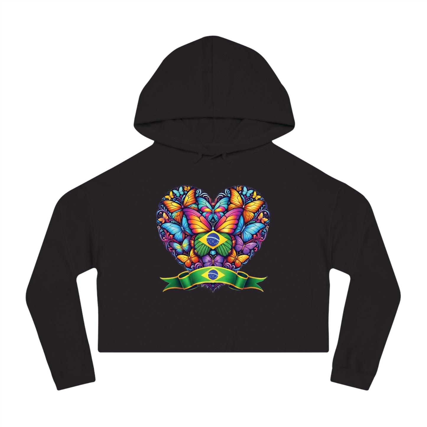 Women’s Cropped Butterfly's Heartland Hooded Sweatshirt