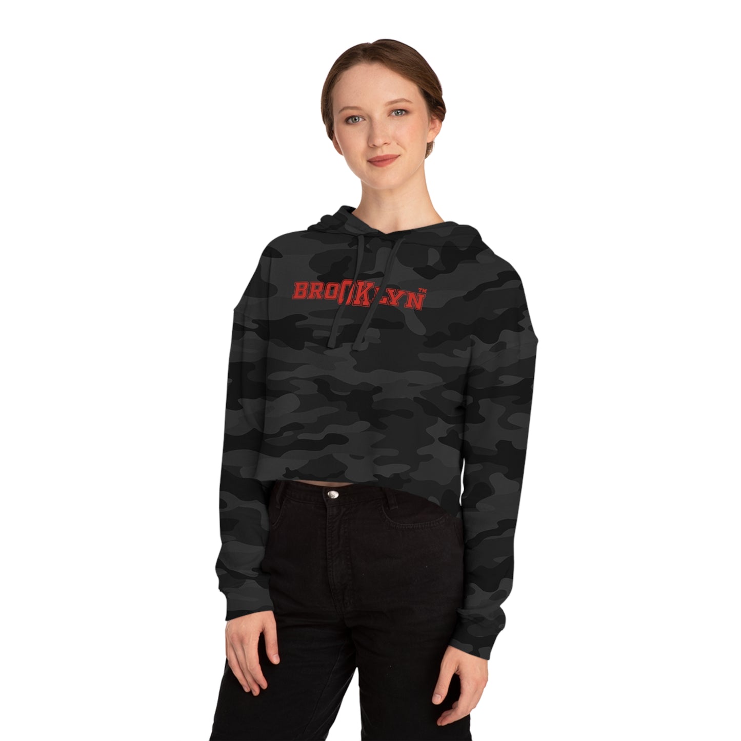 Ok Brooklyn's Women’s Cropped Hooded Sweatshirt