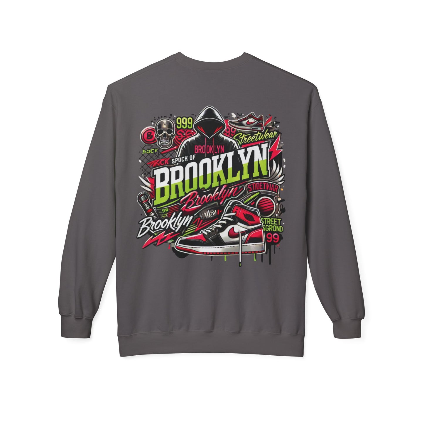 Ok Brooklyn's Unisex Midweight Softstyle Fleece Crewneck Sweatshirt