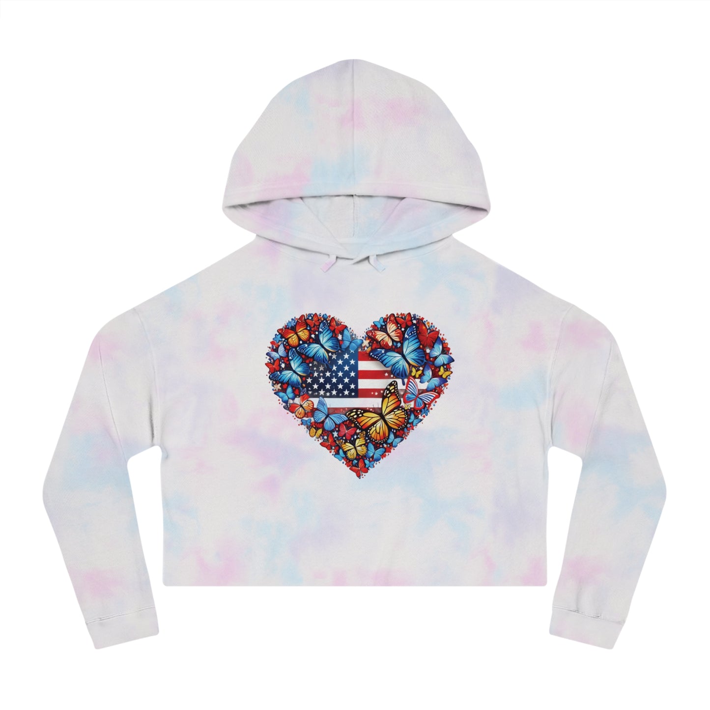 Women’s Cropped Butterfly's Heartland Hooded Sweatshirt