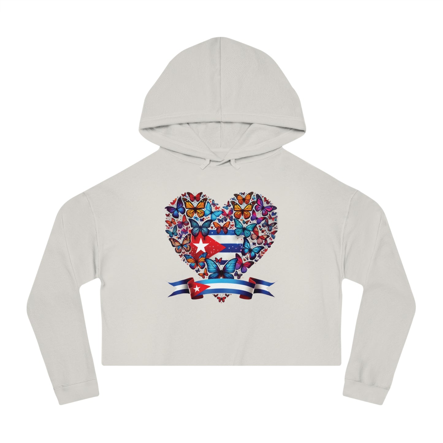 Women’s Cropped Butterfly's Heartland Hooded Sweatshirt