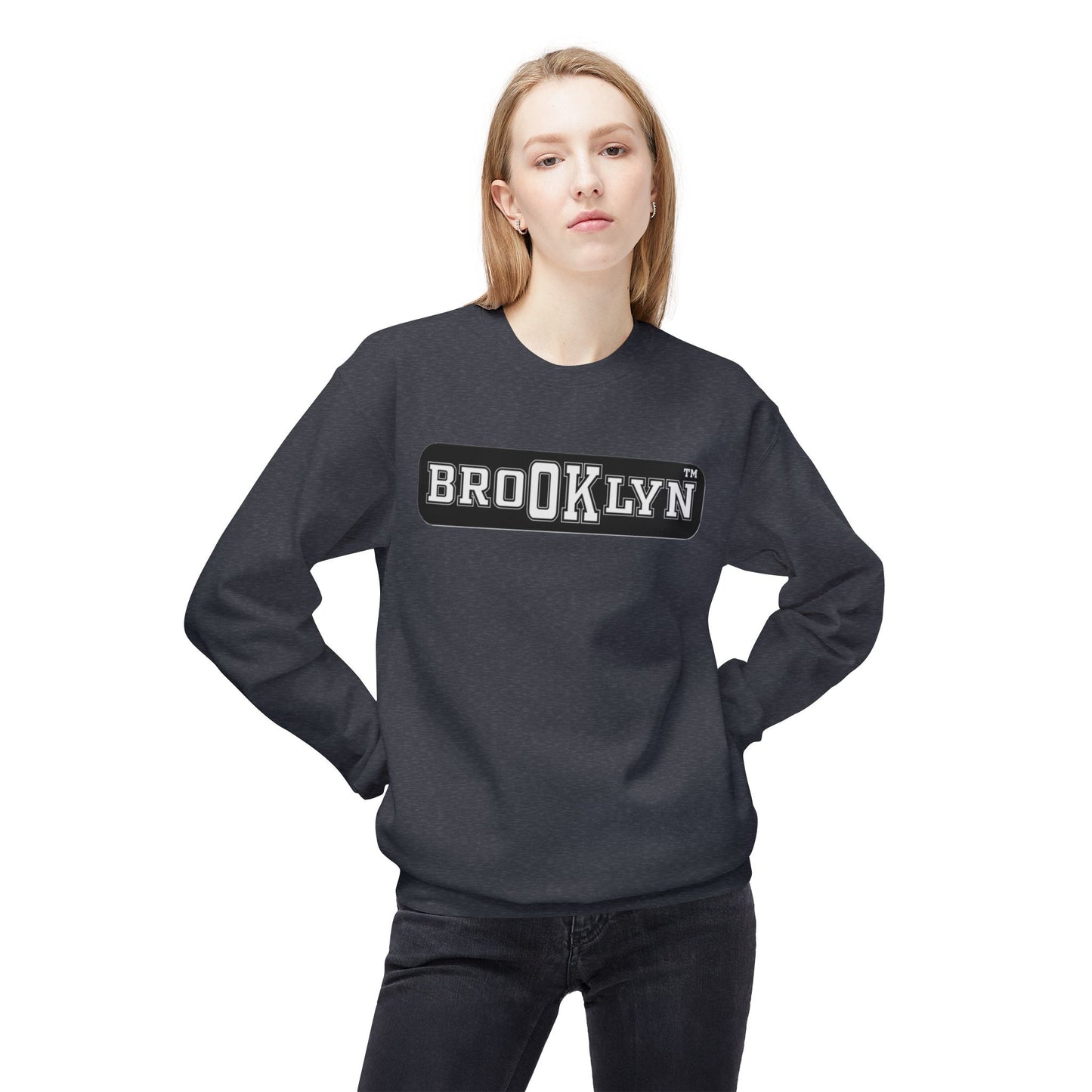 Ok Brooklyn Unisex Midweight Softstyle Fleece Crewneck Sweatshirt