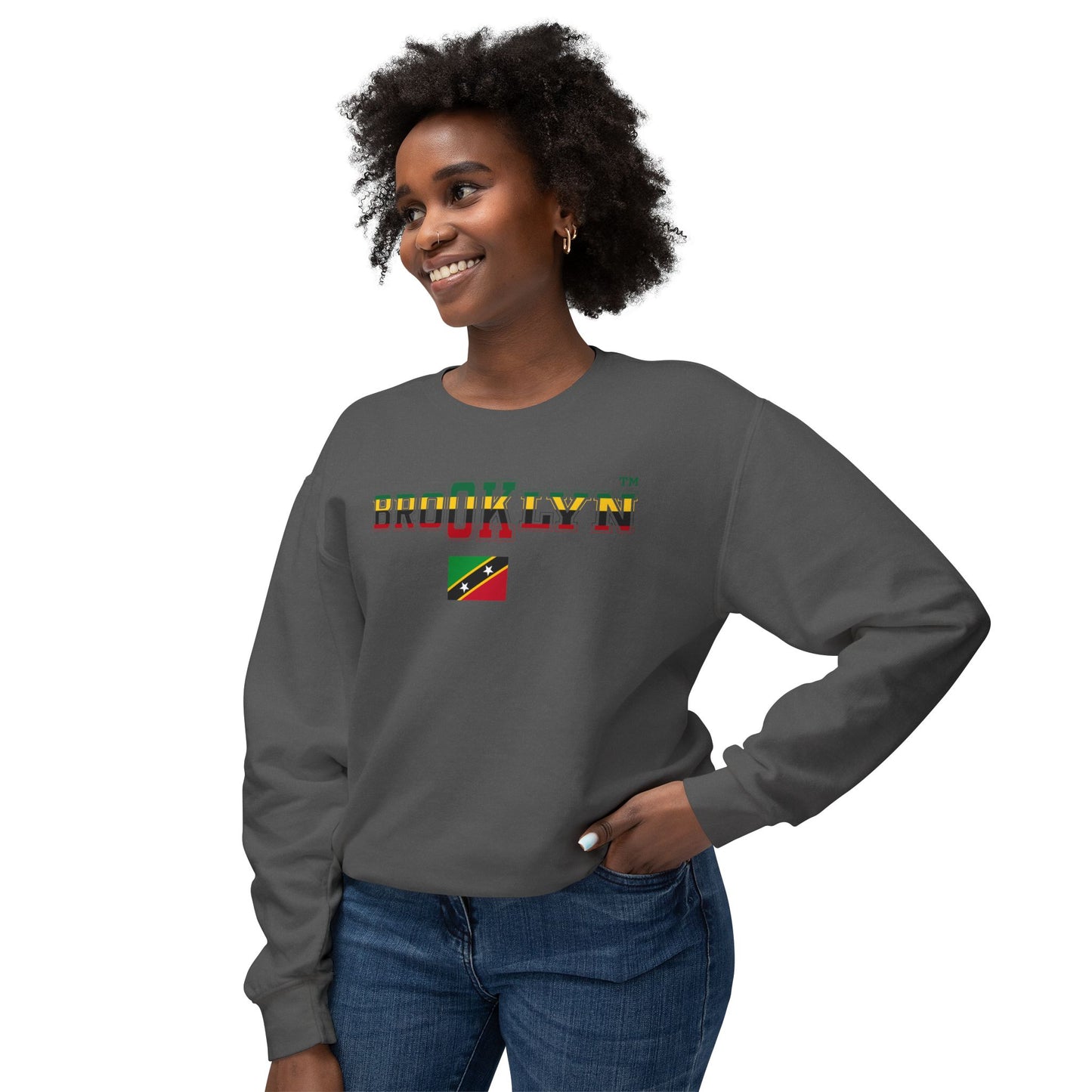 St. Kitts and Nevis Unisex Lightweight Crewneck Sweatshirt