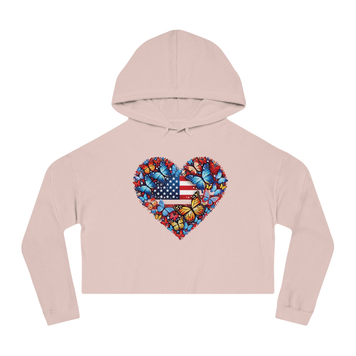 Women’s Cropped Butterfly's Heartland Hooded Sweatshirt