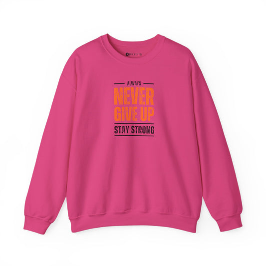 Begetter's Never give Up Unisex Heavy Blend™ Crewneck Sweatshirt