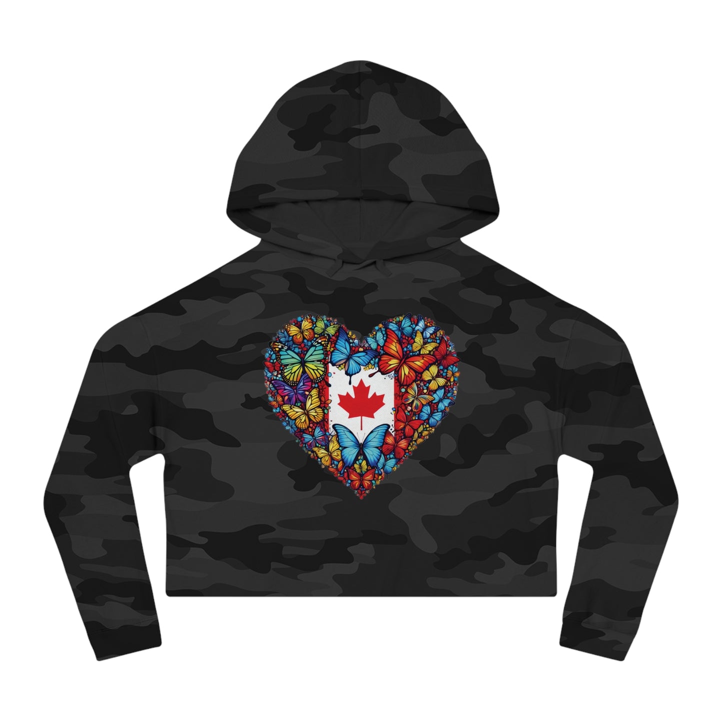 Women’s Cropped Butterfly's Heartland Hooded Sweatshirt