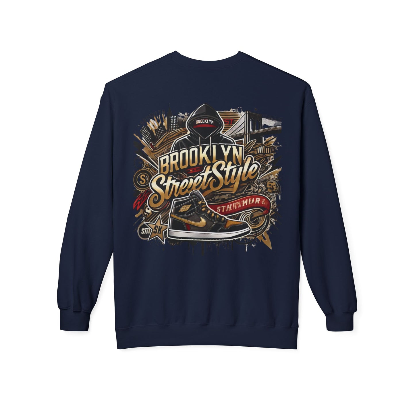 Ok Brooklyn's Unisex Midweight Softstyle Fleece Crewneck Sweatshirt